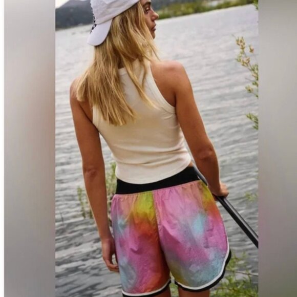 Free People The Long Shot Printed Shorts - Buti Logo - Picture 5 of 8